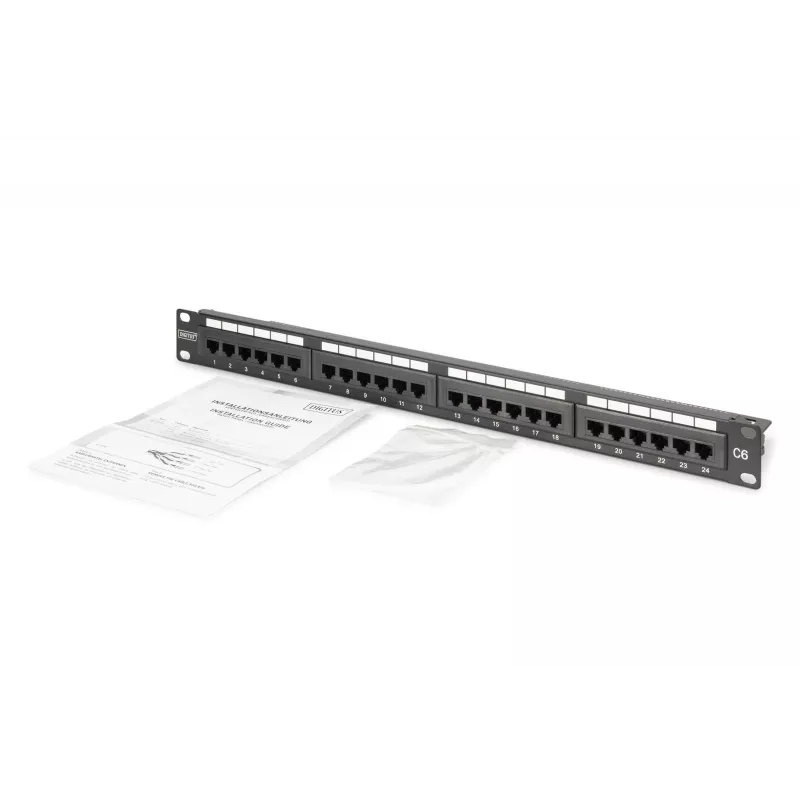Digitus CAT 6 pataisų skydas neekranuotas DN-91624U-CR