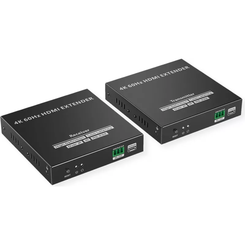 HDMI ilgintuvas per IP tinklą VALUE 14.99.3568, 4K 60 Hz, perdavimas iki 120 m