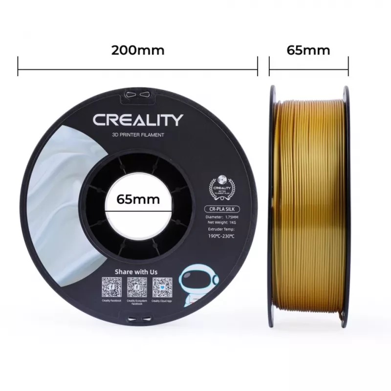 3D spausdinimo medžiaga Creality 3D 3301120001 Auksinė 1 kg 1,75 mm