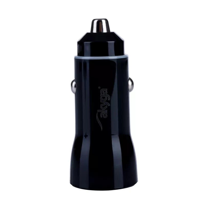 Automobilinis įkroviklis 12/24V Akyga AK-CH-16 36W USB-A + USB-C PD Quick Charge 3.0 5-12V / 1.5-3A juodas