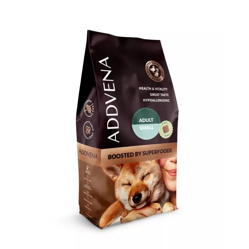 ADDVENA Boosted by superfoods Adult Small Beef - sausas šunų ėdalas - 10 kg