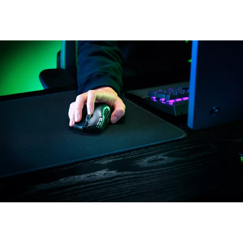 Žaidimų pelė Razer Naga V2 HyperSpeed RF Wireless + Bluetooth, dešinei rankai, 30000 DPI, optinė, juoda