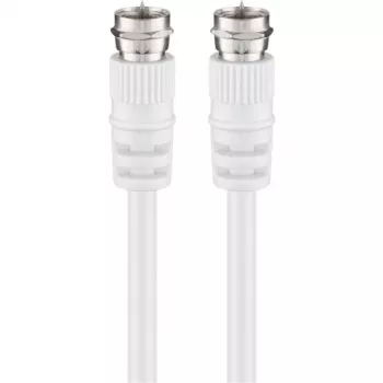 Wentronic Goobay SAT jungiamasis kabelis, baltas, 5 m - F-kištukas F-kištukas (11725)