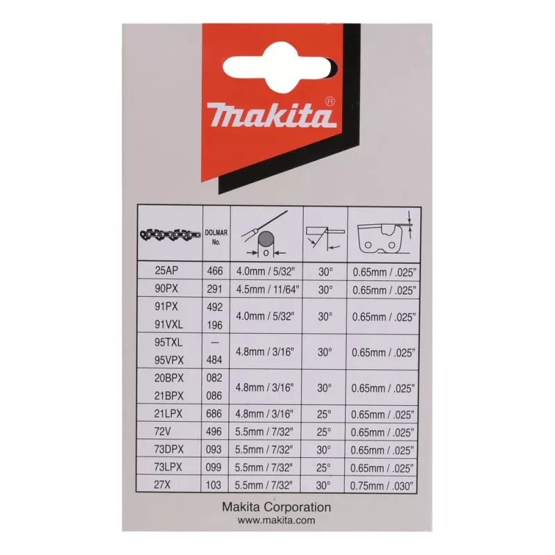 Makita 191H12-3 elektrinio grandininio pjūklo priedas 1 vnt.
