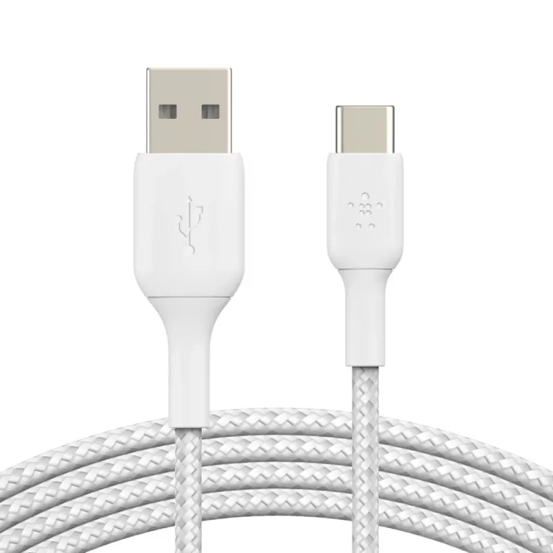 USB laidas Belkin CAB002BT1MWH 1 m USB A į USB C baltas