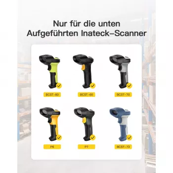 Brūkšninių kodų skaitytuvas Inateck BS04001 2 viename belaidis USB įkraunamas rankinis skaitytuvas