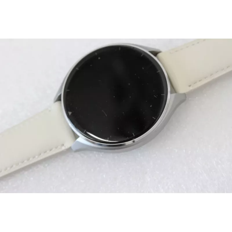 IŠPARDUOTA. Xiaomi Watch 2 Titan pilkas korpusas su balto odos dirželiu | IŠPARDUOTA. Xiaomi Watch 2 Titan | Išmanusis laikrodis | GPS (palydovas) | AMOLED | 1,43 colio | NAUDOTAS, ĮBRĖŽIMAI EKRANE A