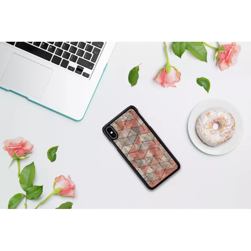 Apsauginis išmaniojo telefono dėklas iKins, skirtas iPhone XS Max — deimantinis raštas, juodas