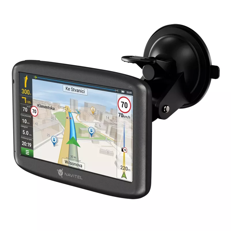 GPS navigatorius Navitel Navitel E505 Magnetic — 5 colių TFT jutiklinis ekranas, 8 GB, MicroSD, delninis/stacionarus, 161 g