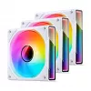 Aušinimo ventiliatorius Jonsbo ZK-120W 3in1 A-RGB baltas — 120 mm, A-RGB apšvietimas
