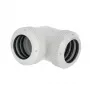 Barrow Multi-Link adapteris 90° 14mm AD kietajam vamzdeliui baltas TWT90KNS-K14