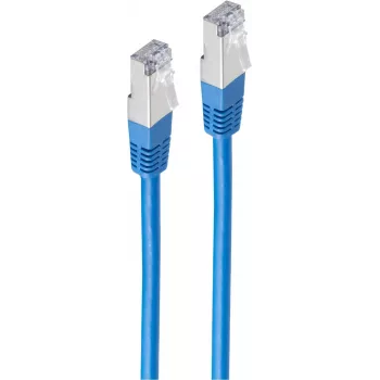 tinklo kabelis ShiverPeaks BS75711-HB mėlynas 1 m Cat6 S/FTP
