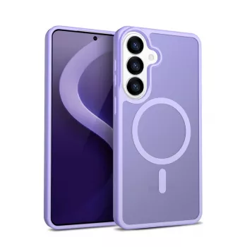 Crong Hybrid Matte Magnetic dėklas Samsung Galaxy S26 — TPU+PC, Levandų