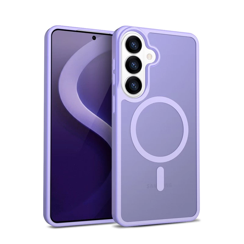 Crong Hybrid Matte Magnetic dėklas Samsung Galaxy S26 — TPU+PC, Levandų