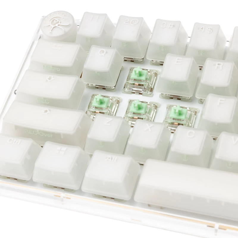 Ducky One 3 Aura White Mini Gat B Kan US klaviatūra, žaidimams, USB, QWERTY, US International