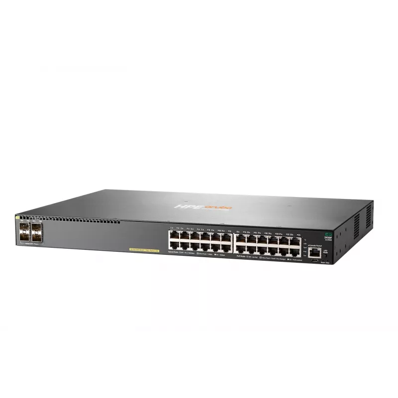 HPE Aruba Networking 2930F 24G PoE+ 4SFP+ komutatorius