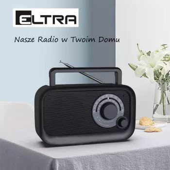 Eltra HANIA juodas nešiojamasis radijas (modelis 5907727028469)