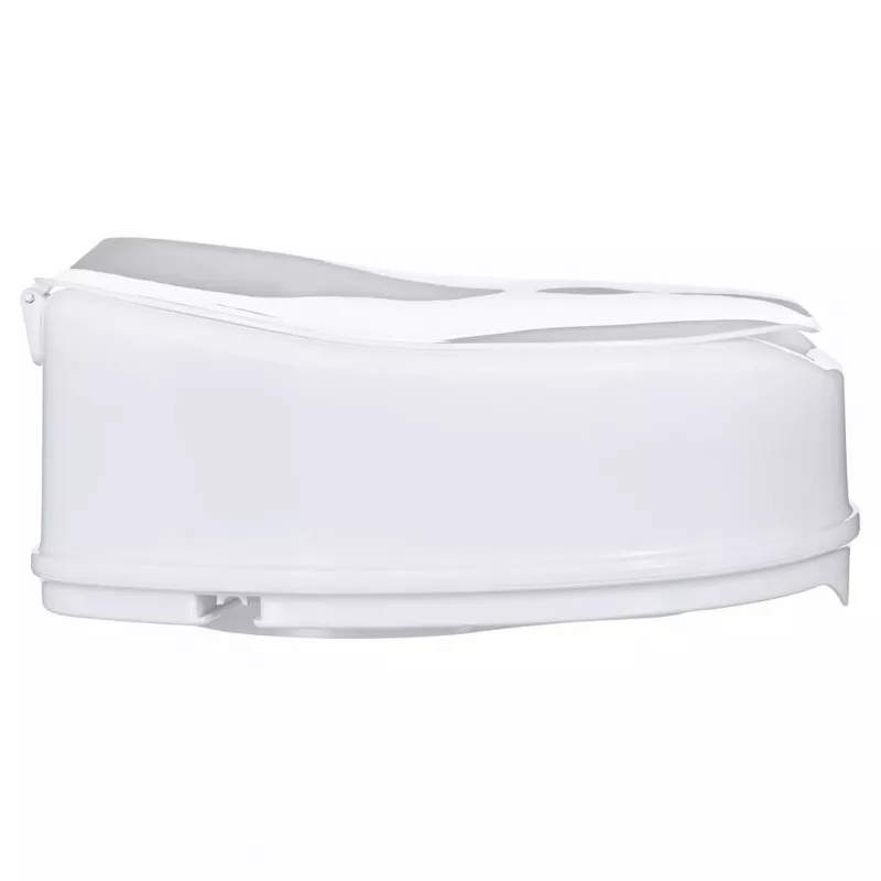 Pakeliamo tualeto sėdynės priedas ActionMed NT15AM — prailginimas, 15 cm aukštis, polipropilenas, užrakinamas, maks. apkrova 180 kg, vidinė anga 210×268 mm, plotis 360 mm