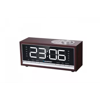 Nešiojamas radijo žadintuvas BLAUPUNKT CR60BT — FM PLL, Bluetooth, LED ekranas, 60 atminties stočių, baterija/DC, CR2032 atsarginė