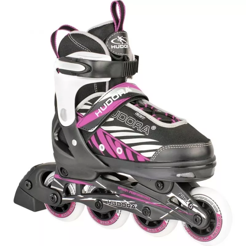 Inline skates HUDORA Mia Children Juoda Lilac Pattern