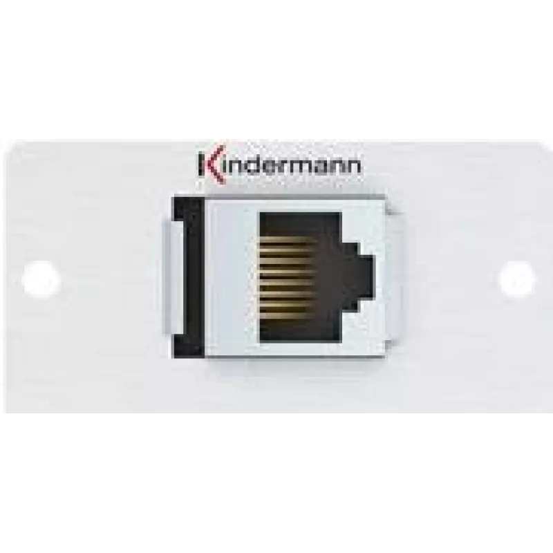 Kindermann Konnect 50 alu - Modulinė priekinė plokštė su užspaudžiamaisiais lizdais - RJ-45