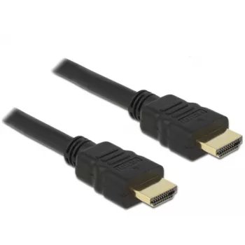 DeLOCK - Vaizdo / garso / tinklo kabelis - HDMI - 28 AWG - HDMI, 19 kontaktų (M) - HDMI, 19 kontaktų (M) - 50 cm - Juoda (84751)