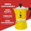 Moka puodas Bialetti Rainbow juoda geltona