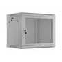 Lanberg WF01-6409-23S 19 9U 600X450 pilka sieninė montavimo spinta, perforuota
