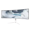 Lenktas monitorius Arozzi Nova 49 colių (124,5 cm) Dual QHD 5120×1440 LED VA, 32:9, 4 ms, USB šakotuvas, garsiakalbiai, baltas