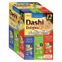 Šlapias kačių maistas INABA Dashi Delights Delicate flakes Tuna mix — 12 x 40 g, visavertis suaugusių kačių pašaras, 12 % baltymų, 86 % drėgmės
