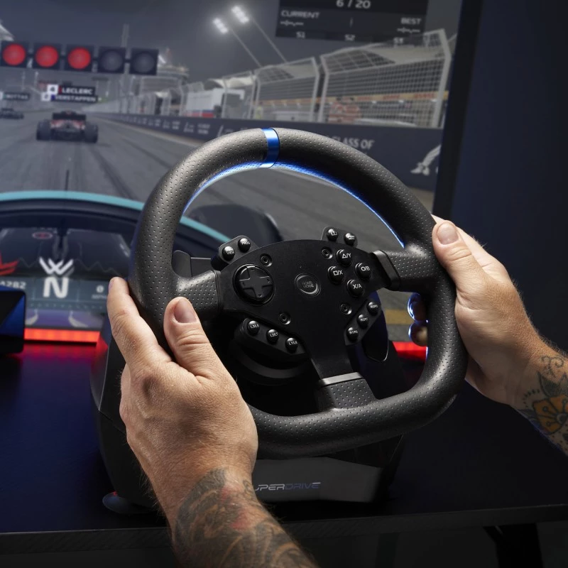 Vairas + pedalai Subsonic SA5640-NG juodi PC PlayStation 4 Xbox One