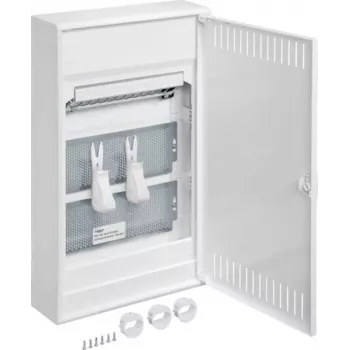 Hager VA36NW. Produktfarbe: Weiß. Breite: 305 mm, Höhe: 515 mm, Tiefe: 96,5 mm (VA36NW)