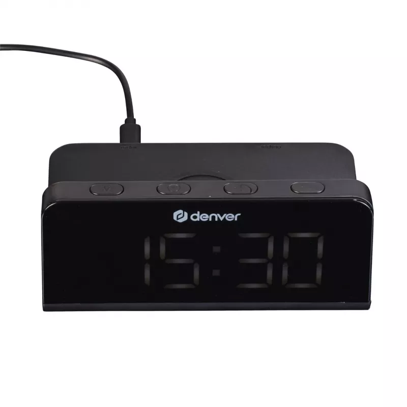 Skaitmeninis žadintuvas Denver ECQ-103MK2 Juodas LED ekranas Maitinamas baterijomis