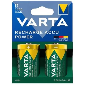 Įkraunama D tipo baterija Varta 56720 — NiMH, aukštis 61,5 mm, Ø 34,2 mm, 73 g