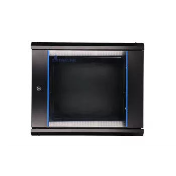 Ant sienos montuojamas stovas Extralink Extralink Rackmount cabinet 9U 600x450 Juoda
