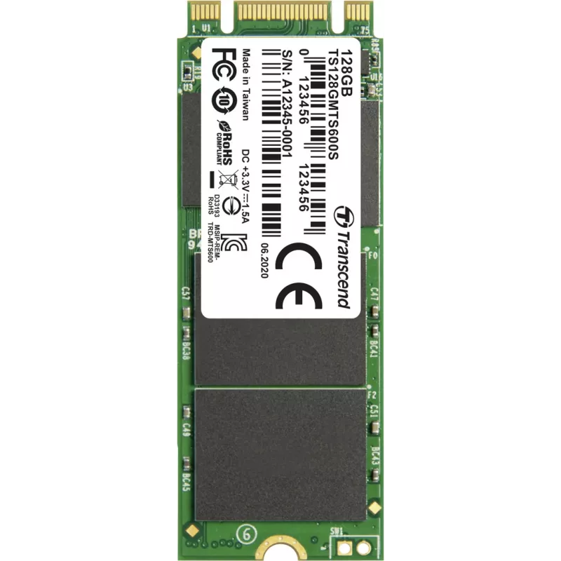 Transcend MTS600S - SSD - 128GB - vidinis - M.2 2260 - SATA 6Gb/s (TS128GMTS600S)