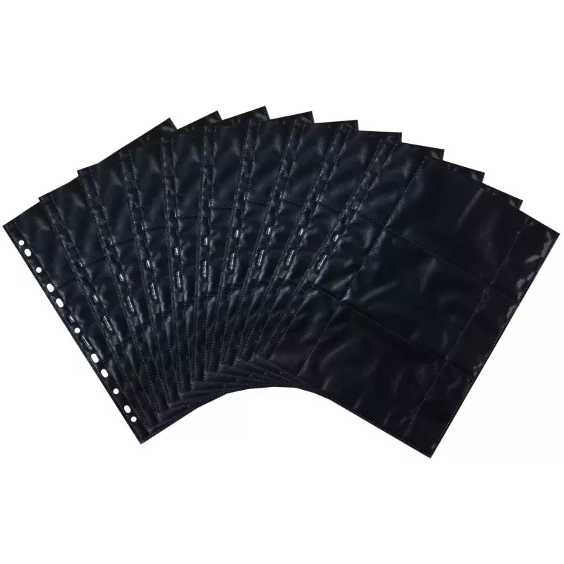 Nuotraukų kišenėlės HERMA Fotophan 9x13 cm gulsčios, juodos 10 vnt.