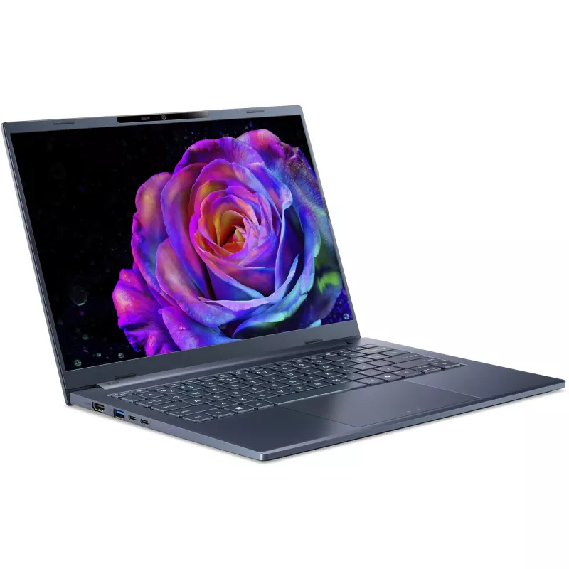 Nešiojamas kompiuteris Acer Swift Go 14 AI SFG14-75-73GE Intel Core Ultra 7 258V 14 colių WUXGA 32 GB LPDDR5x 1 TB SSD Intel Arc 140V Wi‑Fi 7 Windows 11 Mėlyna 1.24 kg