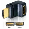 HDMI jungtis DeLOCK 65072 HDMI kištukas į HDMI lizdą 90° į viršų