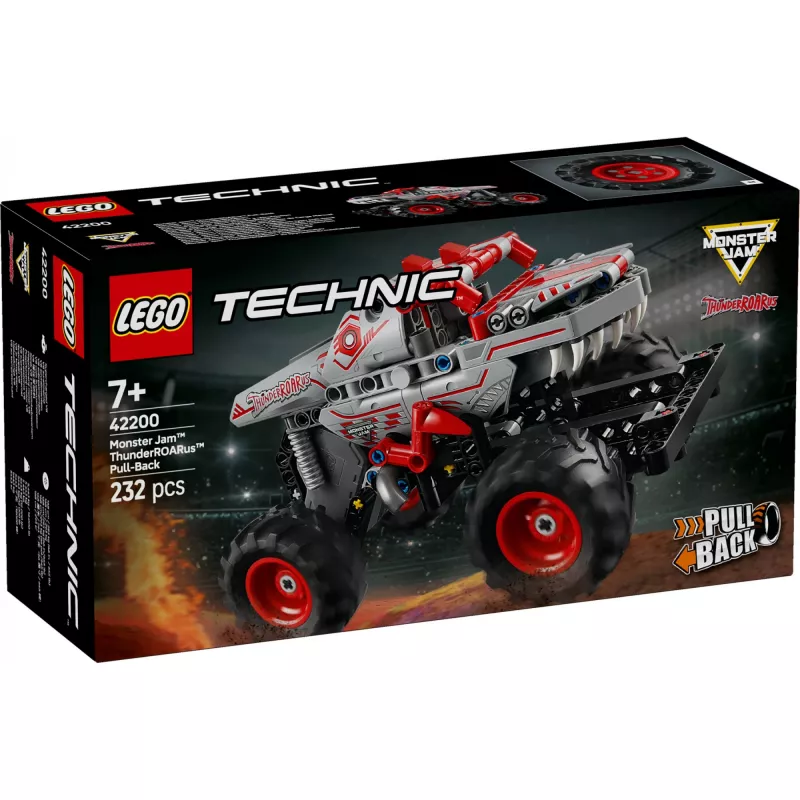 LEGO TECHNIC 42200 Monster Jam™ ThunderROARus™ su atbuline pavara