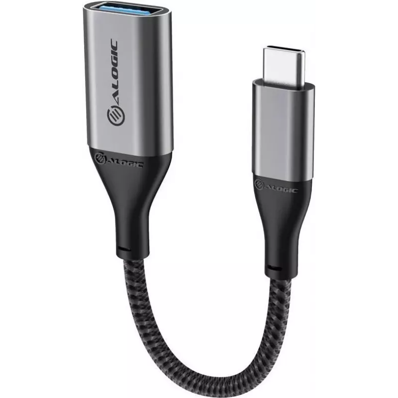 Alogic Super Ultra - USB adapteris - 24 kontaktų USB-C (V) į USB Type A (M) - USB 3.1 Gen 1 - 15 cm - kosminė pilka (ULCAA-SGR)