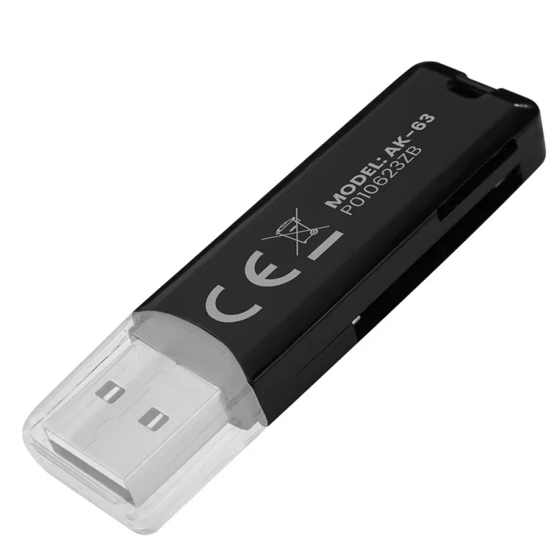 SD kortelių skaitytuvas, USB 2.0, 480 Mbps, AK-63 Savio SAVAK-63