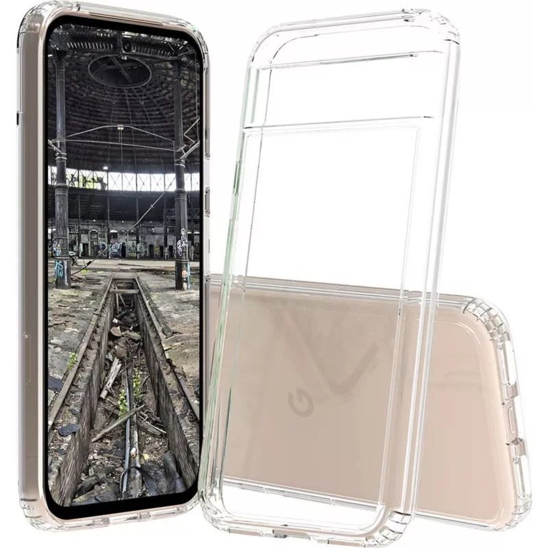 Telefono apsauginis galinis dėklas jt berlin Pankow Clear, skirtas Google Pixel 8a, permatomas