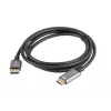 Lanberg CA-DPHD-20CU-0018-BK vaizdo kabelio adapteris 1,8 m DisplayPort HDMI A tipo (standartinis) juodas, sidabrinis