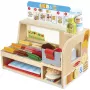 Melissa & Doug medinis sumuštinių skaitiklis su delikatesų pjaustytuvu – 56 dalys apsimestinio maisto – FSC sertifikuota