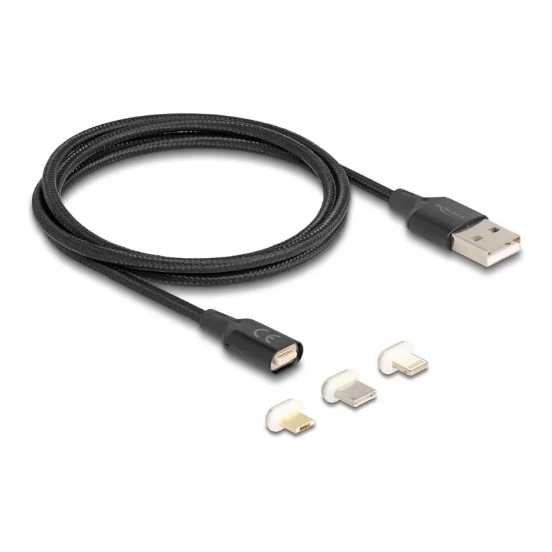 USB laidas DeLOCK 88165 1 m USB A Juodas