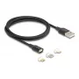 USB laidas DeLOCK 88165 1 m USB A Juodas