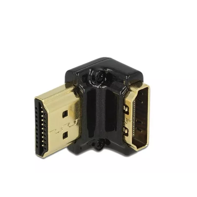 HDMI jungtis DeLOCK 65662 90° juoda