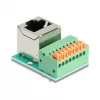 DeLOCK 90653 jungčių adapteris RJ45 8 kontaktų gnybtų blokas Žalias Sidabrinis