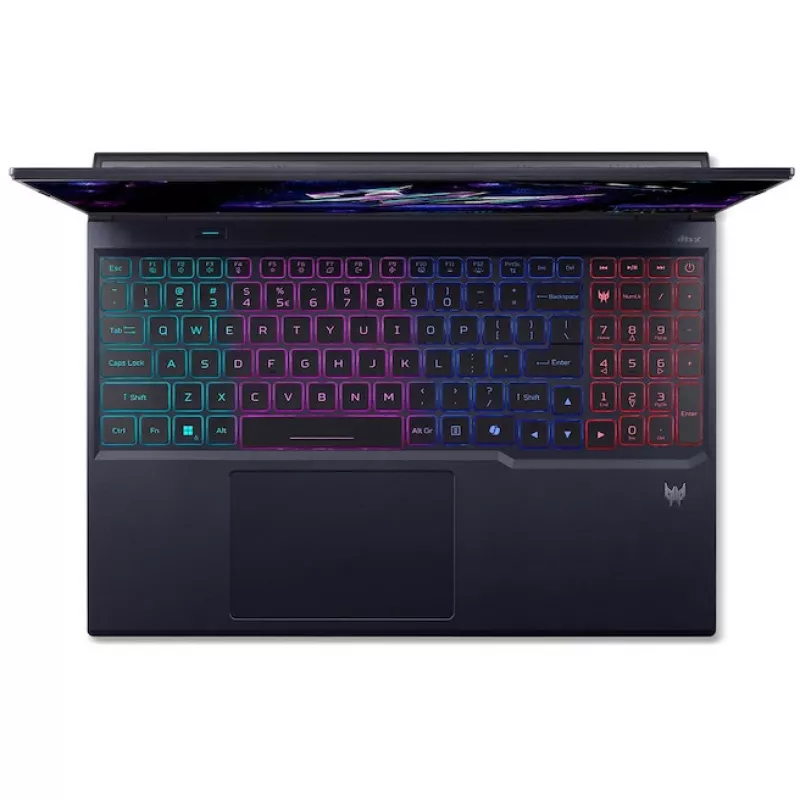Nešiojamas kompiuteris Acer Predator PHN16-73-99GU — 16 colių WQXGA, Intel Core Ultra 9 275HX, 32 GB RAM, 1 TB SSD, NVIDIA GeForce RTX 5070, Windows 11 Home